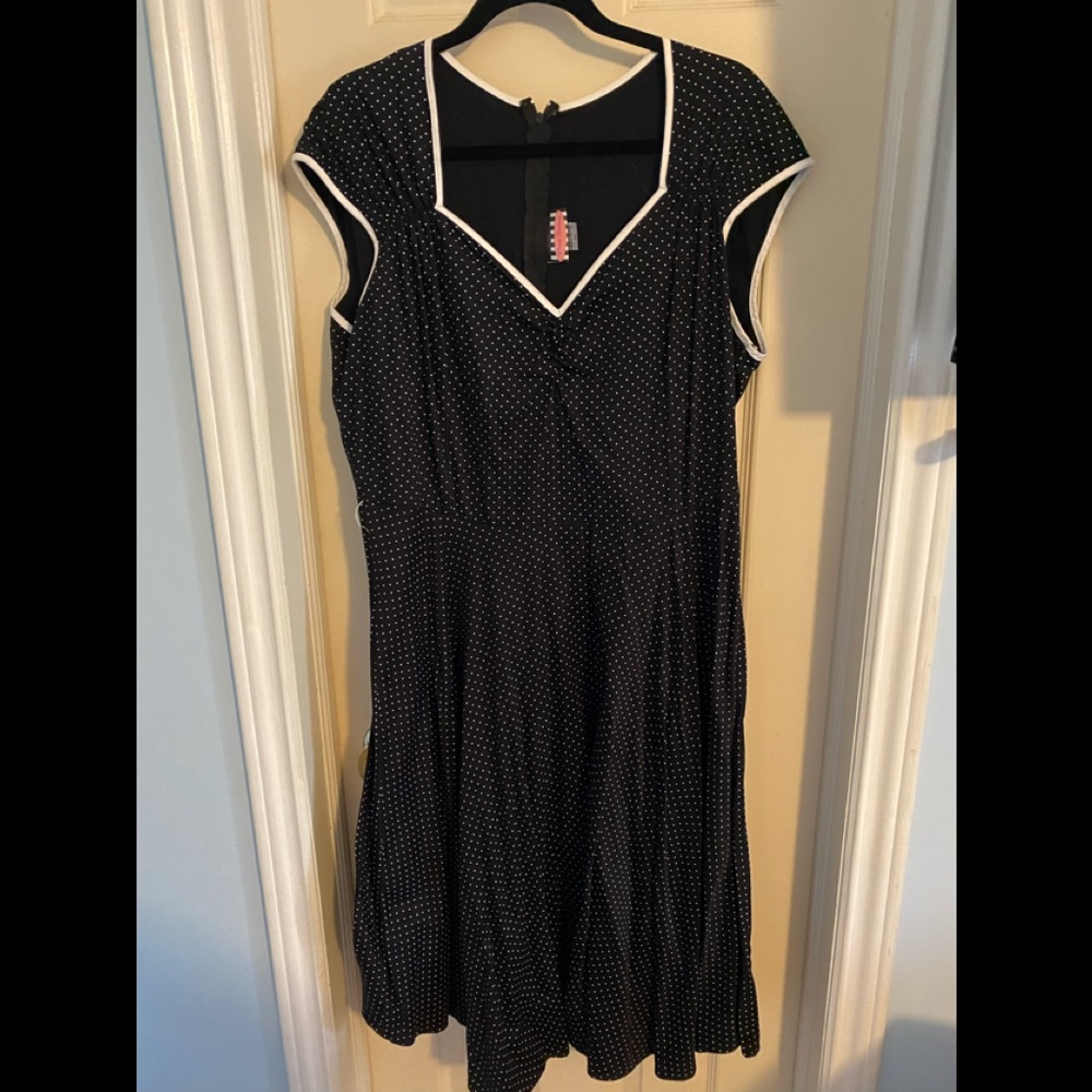 Pinup Couture Black and White Dress
